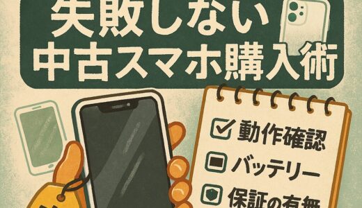 そのスマホ、ちゃんと動く？中古スマホの世界で迷子にならないための物語